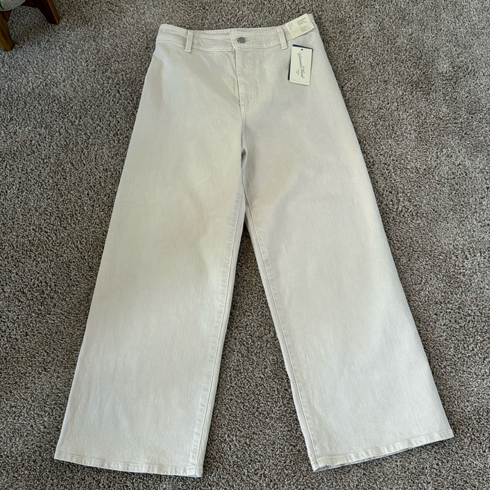 High rise sailor wide leg jeans
